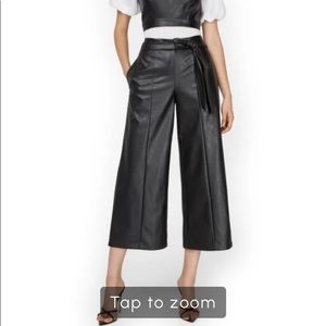 NWT Women’s wide leg faux leather pants